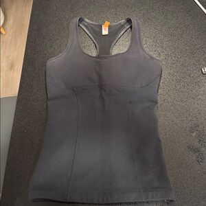 Lucy Black Racerback Tank Top with built in bra